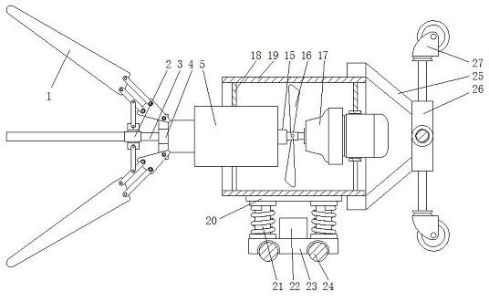 一种辅助超声波换能器用清理管道内部杂质设备专利图片