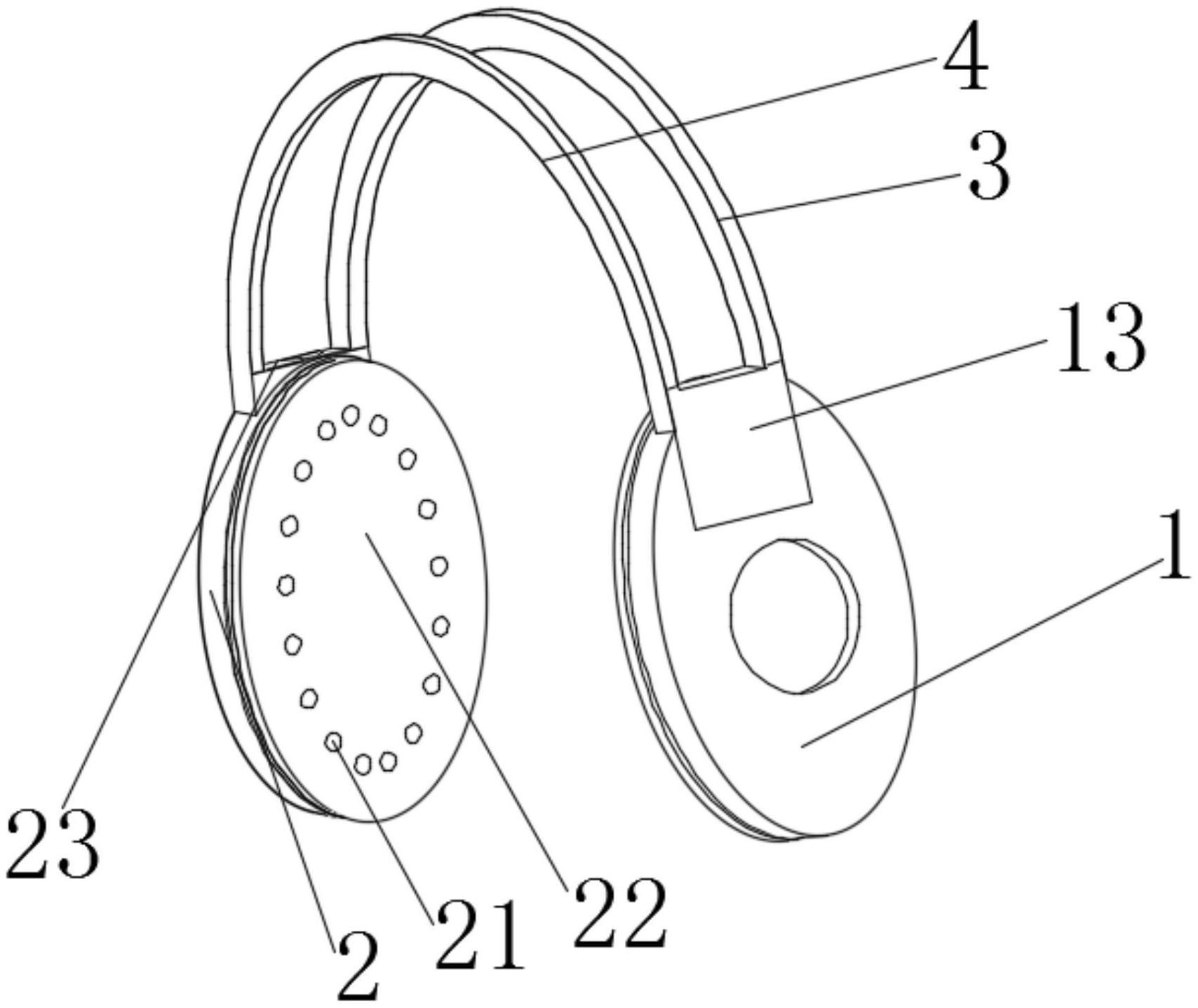 一种可散热蓝牙耳机用耳机专利图