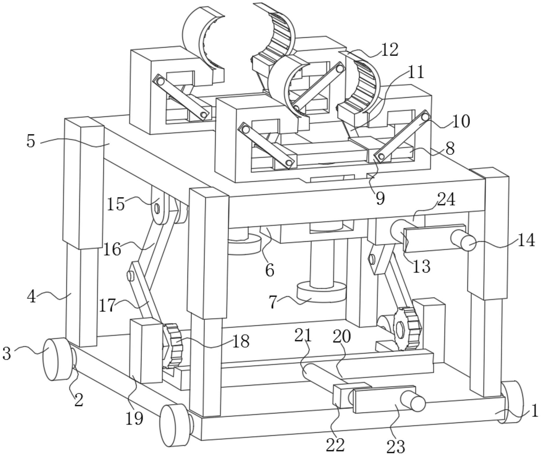 一种橡胶管道加工用固定装置专利图