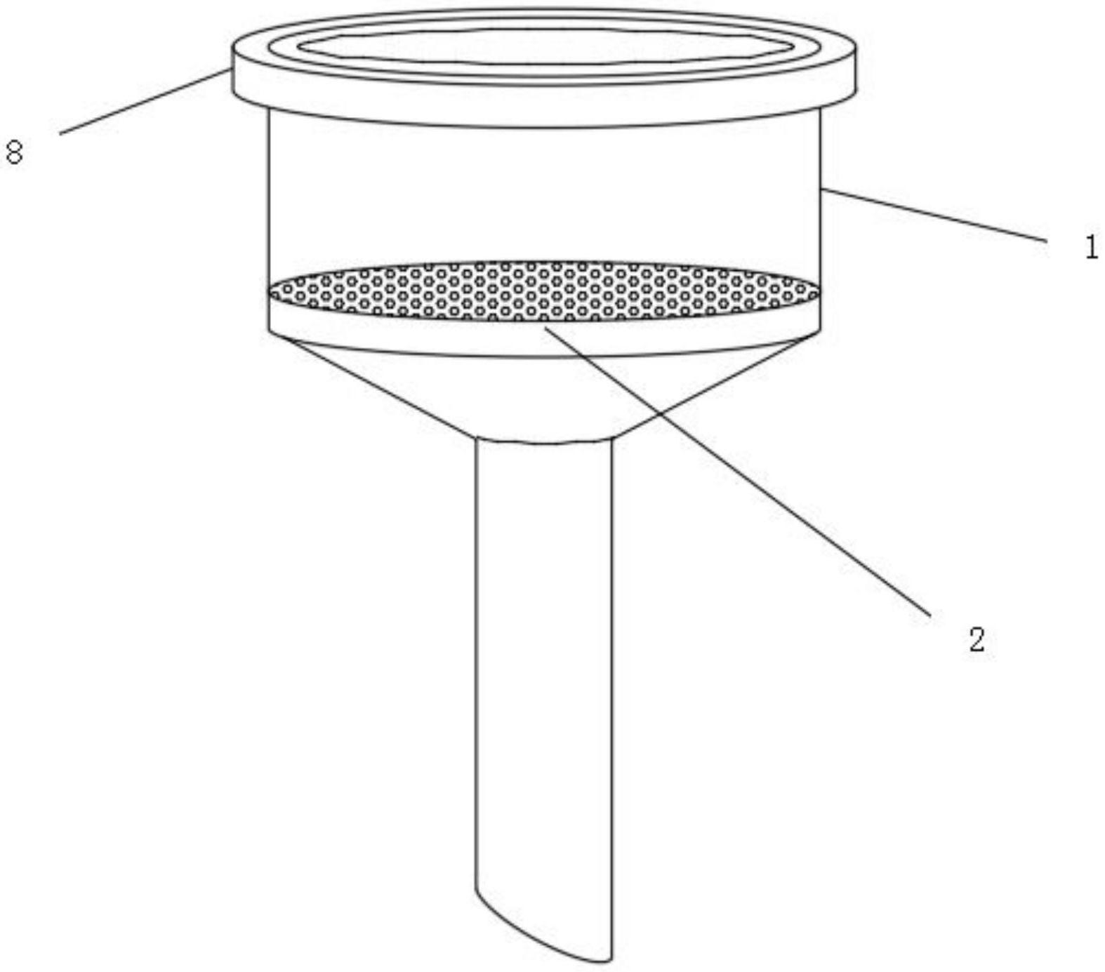 一种具有恒温功能的实验室砂芯漏斗专利图