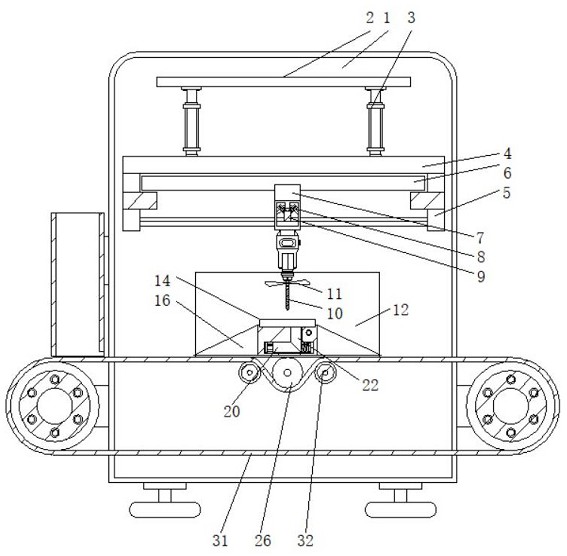 一种电路板打孔用具有自动定位结构的加工设备专利图片