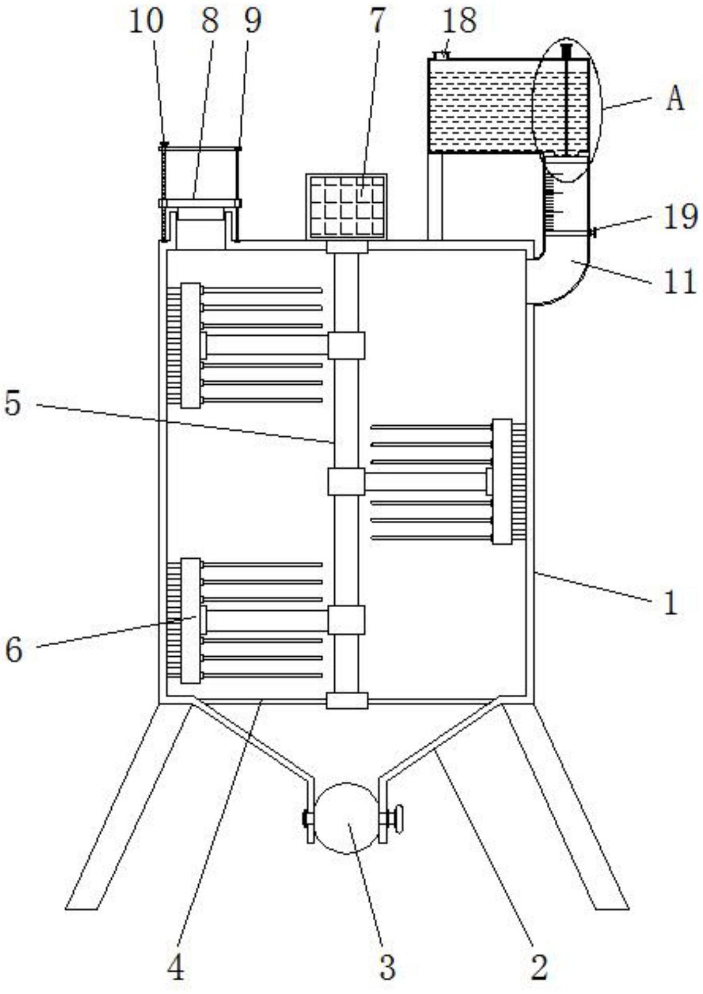 一种量产氢氟酸预处理用反应釜专利图