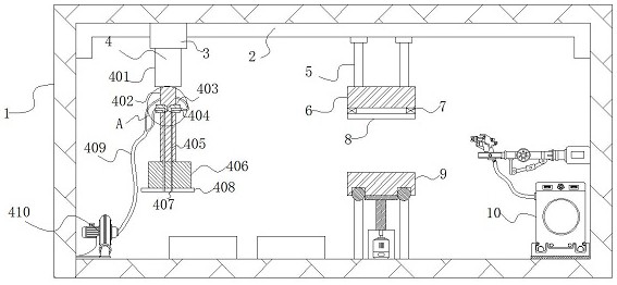 一种圆台状垫块的可调倾斜角切削装置专利图
