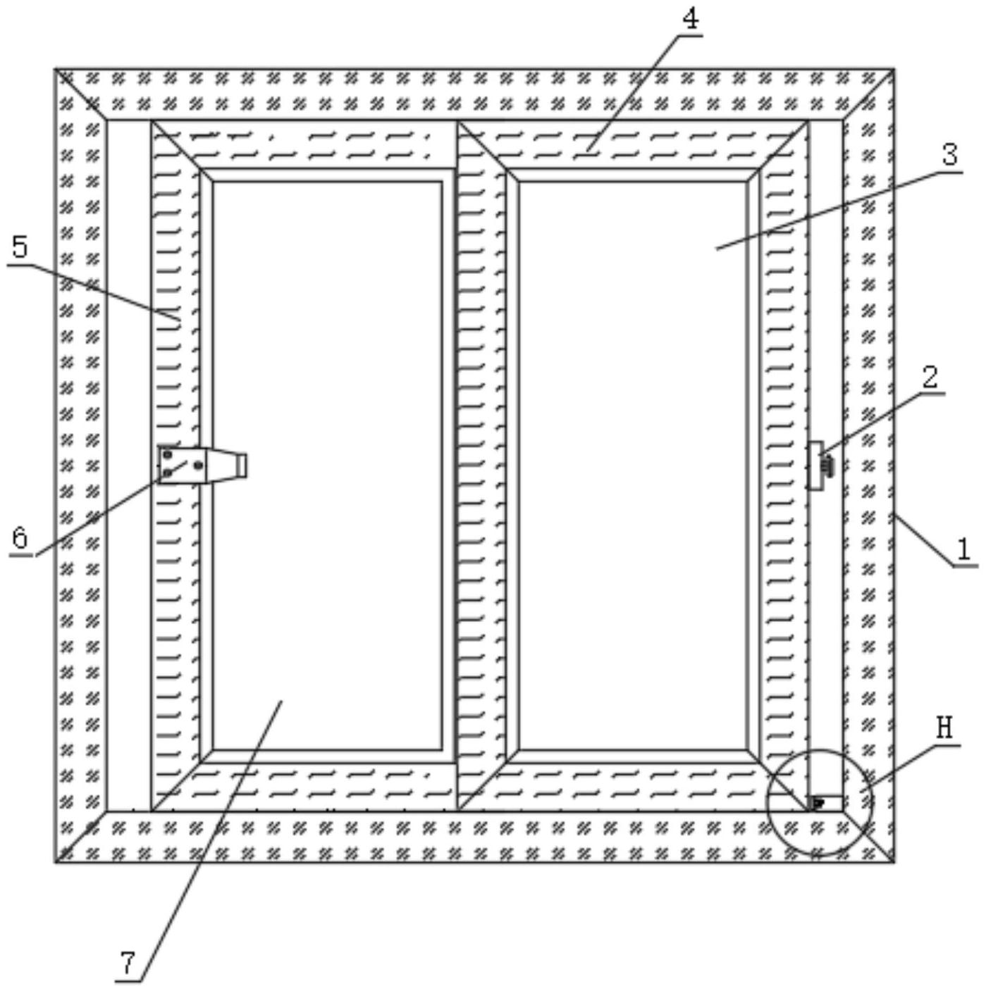 一种便于组装的断桥铝材制推拉门专利图