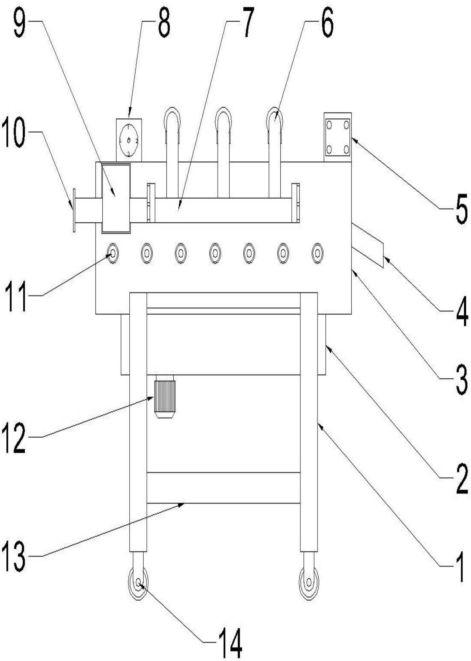 一种可减震调控清洗速度的洗果机专利图