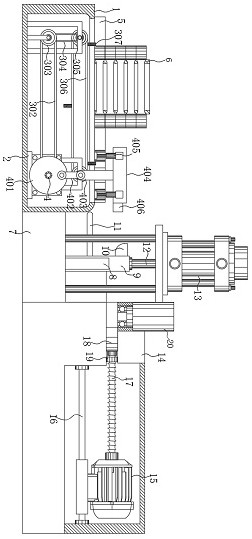 一种具有折角功能的手持稳定器连杆自动化加工设备专利图
