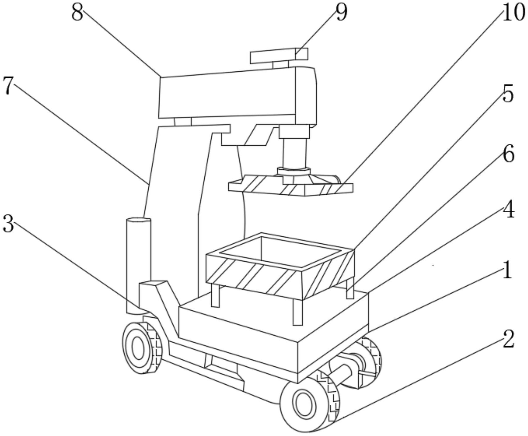一种砂型落地轮式全自动造型机专利图