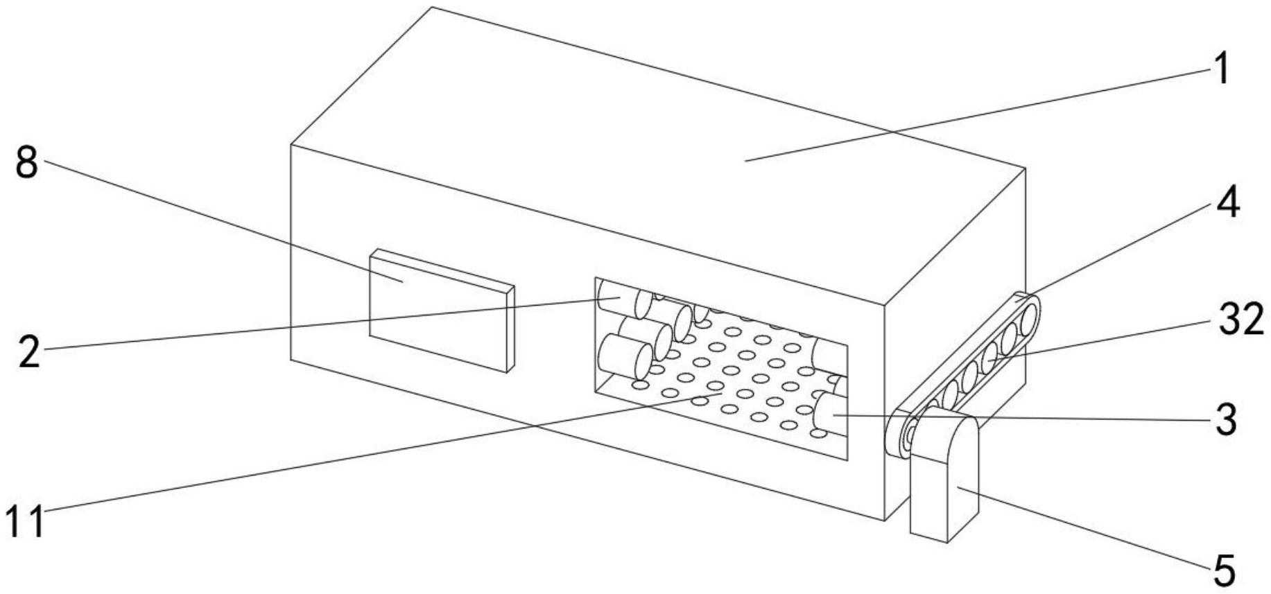 一种胶合板在线烘干装置专利图