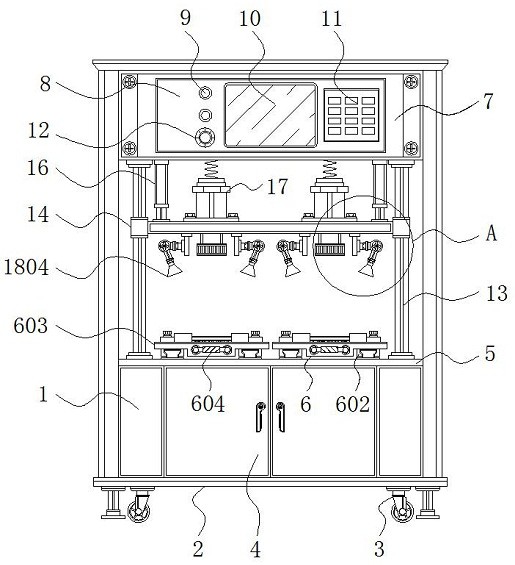 一种电路板加工用可调节的电阻引脚通孔通透性检测设备专利图片