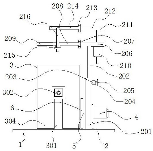 一种自动打包机用便于出料的打包架专利图