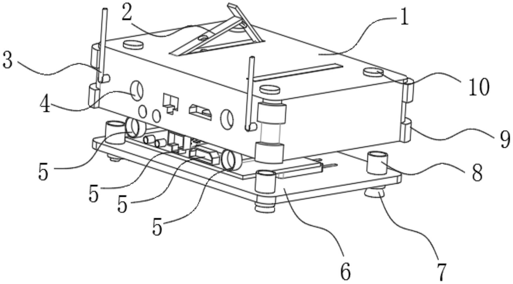 一种抗摔散热家用机顶盒专利图