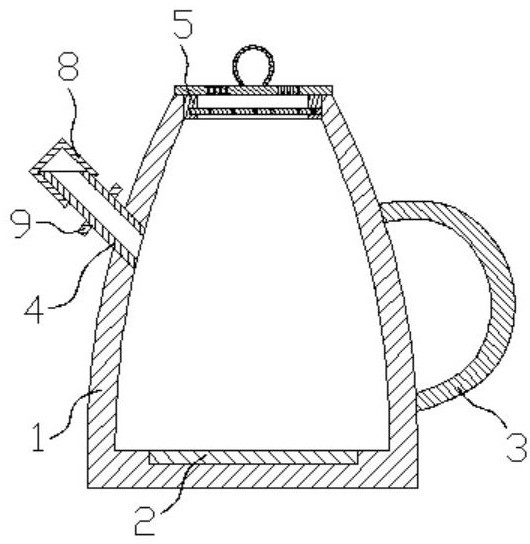 一种具有小型蒸料功能的电热水壶专利图