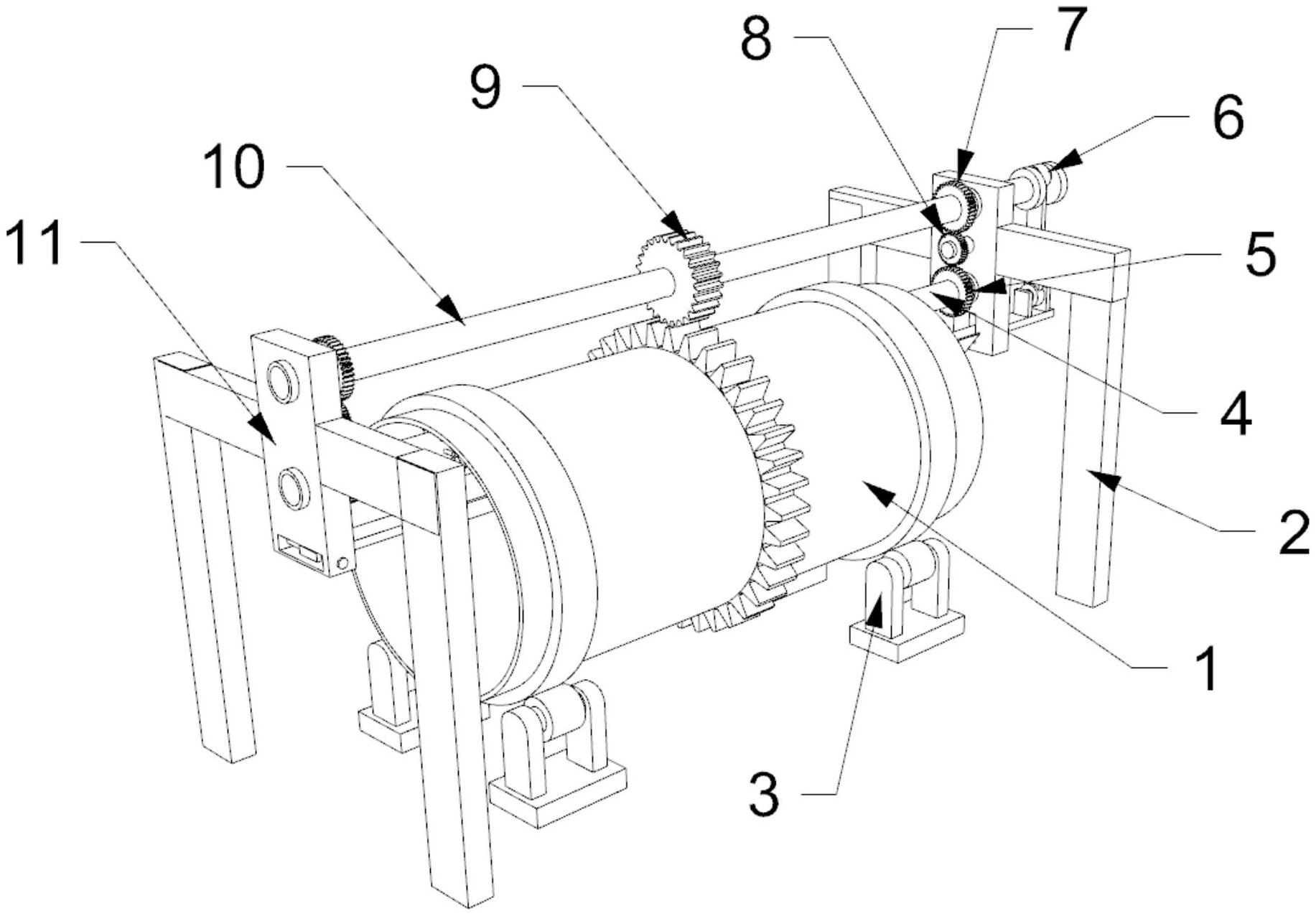 一种转鼓造粒机的防结料装置专利图