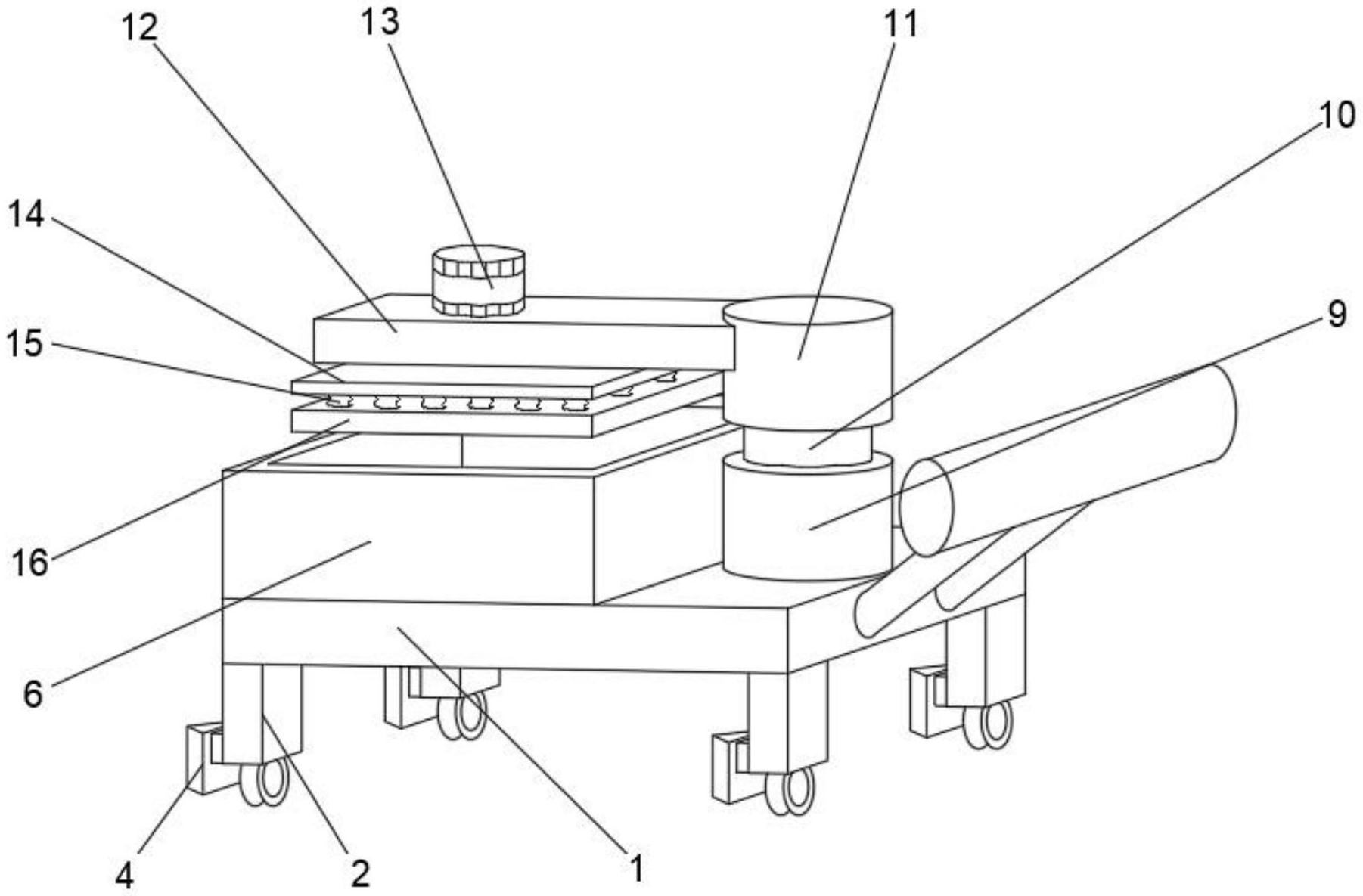 一种扶手减震机械搬运设备专利图
