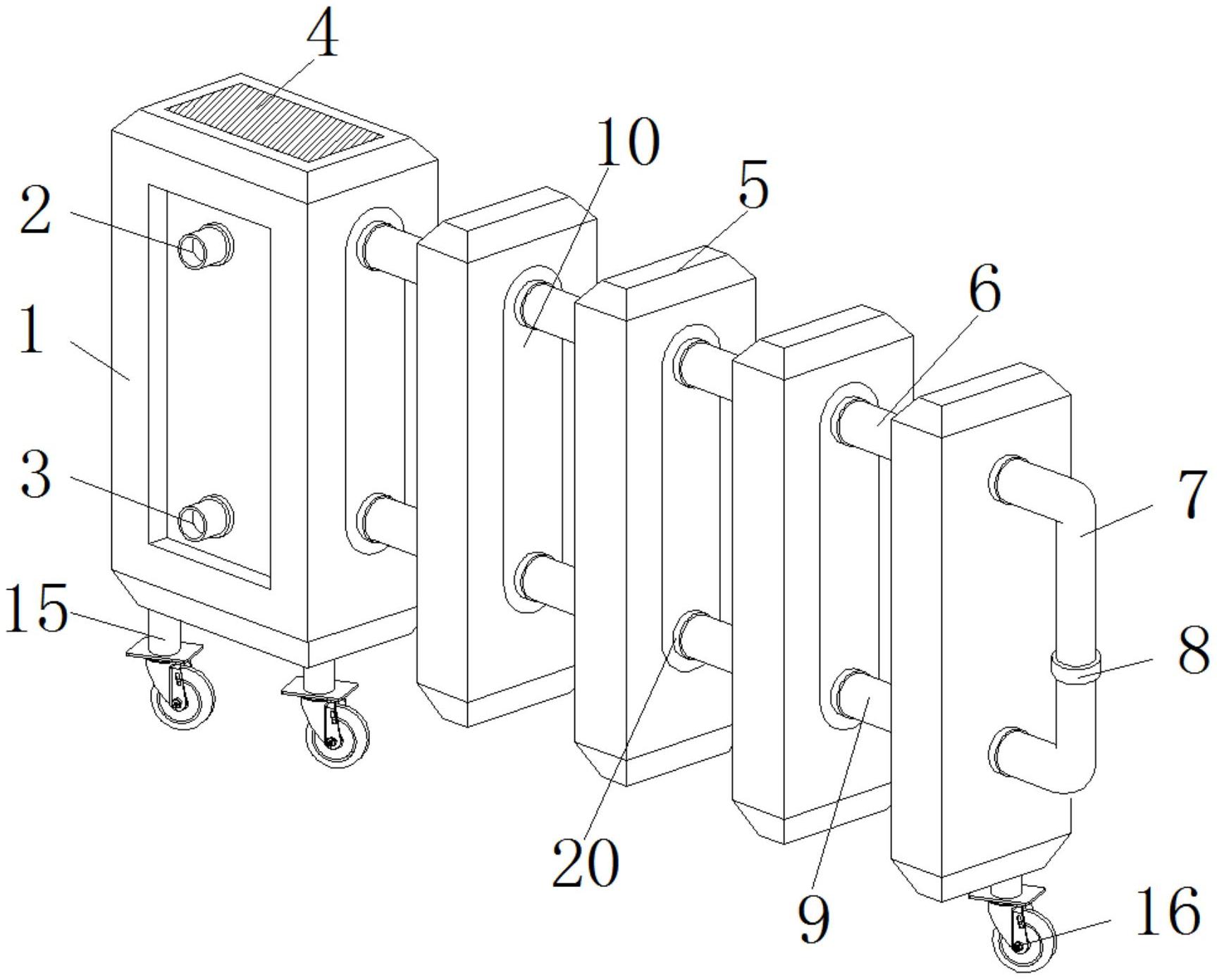 一种便捷式家用型水暖器专利图