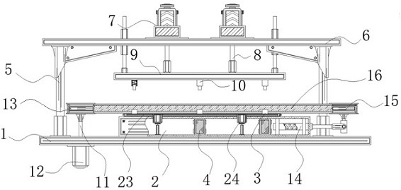 一种模具行位镶件加工用具有多工位结构的打磨设备专利图