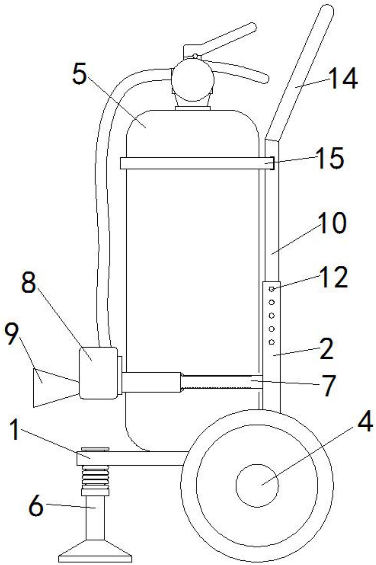 一种消防灭火器用辅助移动装置专利图