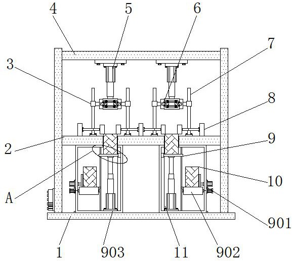 一种倒置式前减震器自动化组合设备专利图
