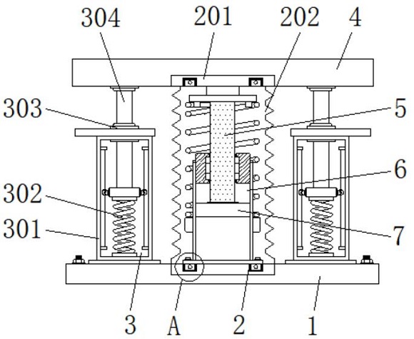 一种自动化无异响耐磨的防尘装置减震器专利图