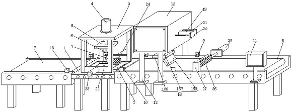 一种自动送料的凸轮加工用开孔装置专利图