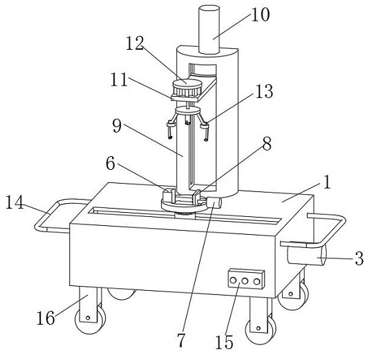 一种便于调节的机械加工车床专利图