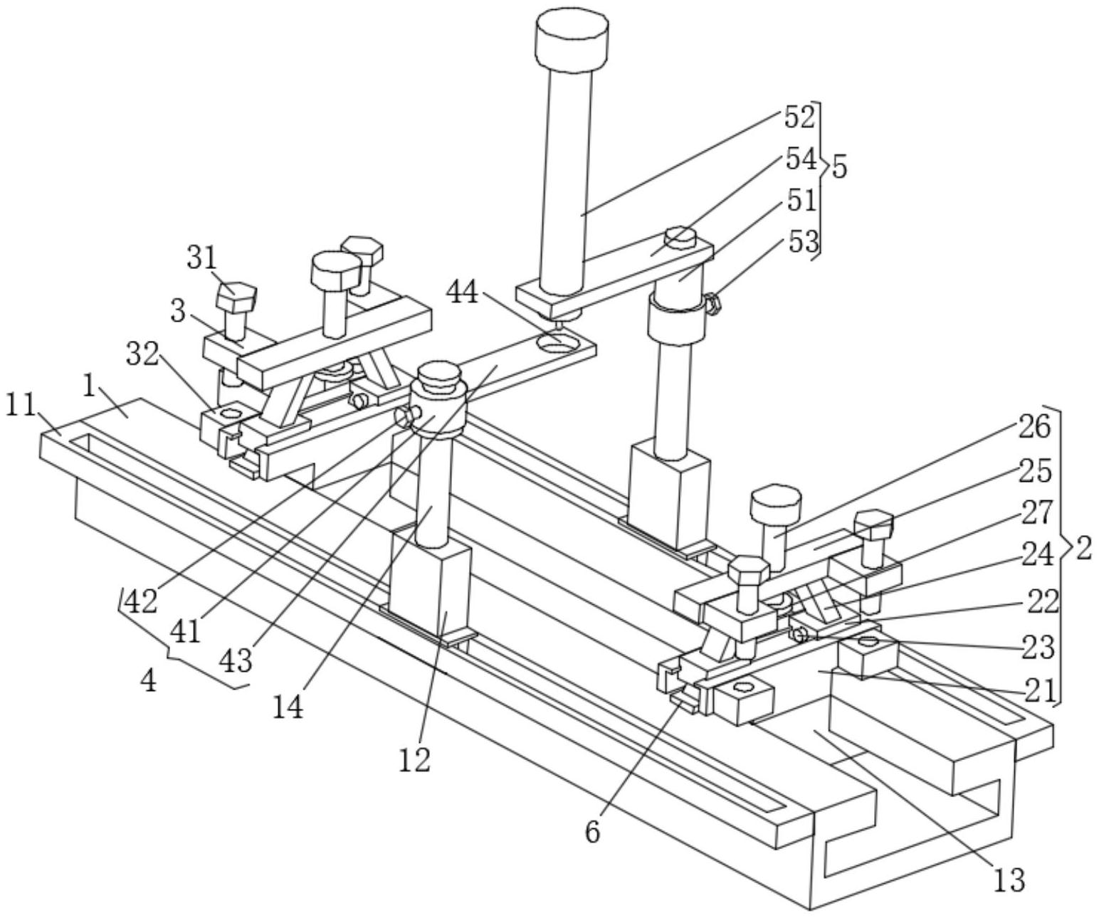 一种栏杆机多管径圆管开孔定位器专利图