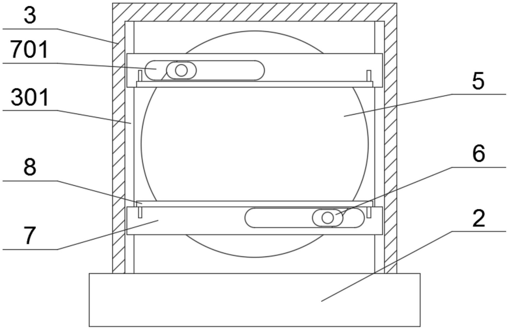 一种铝合金防滑条加工用定位机构专利图