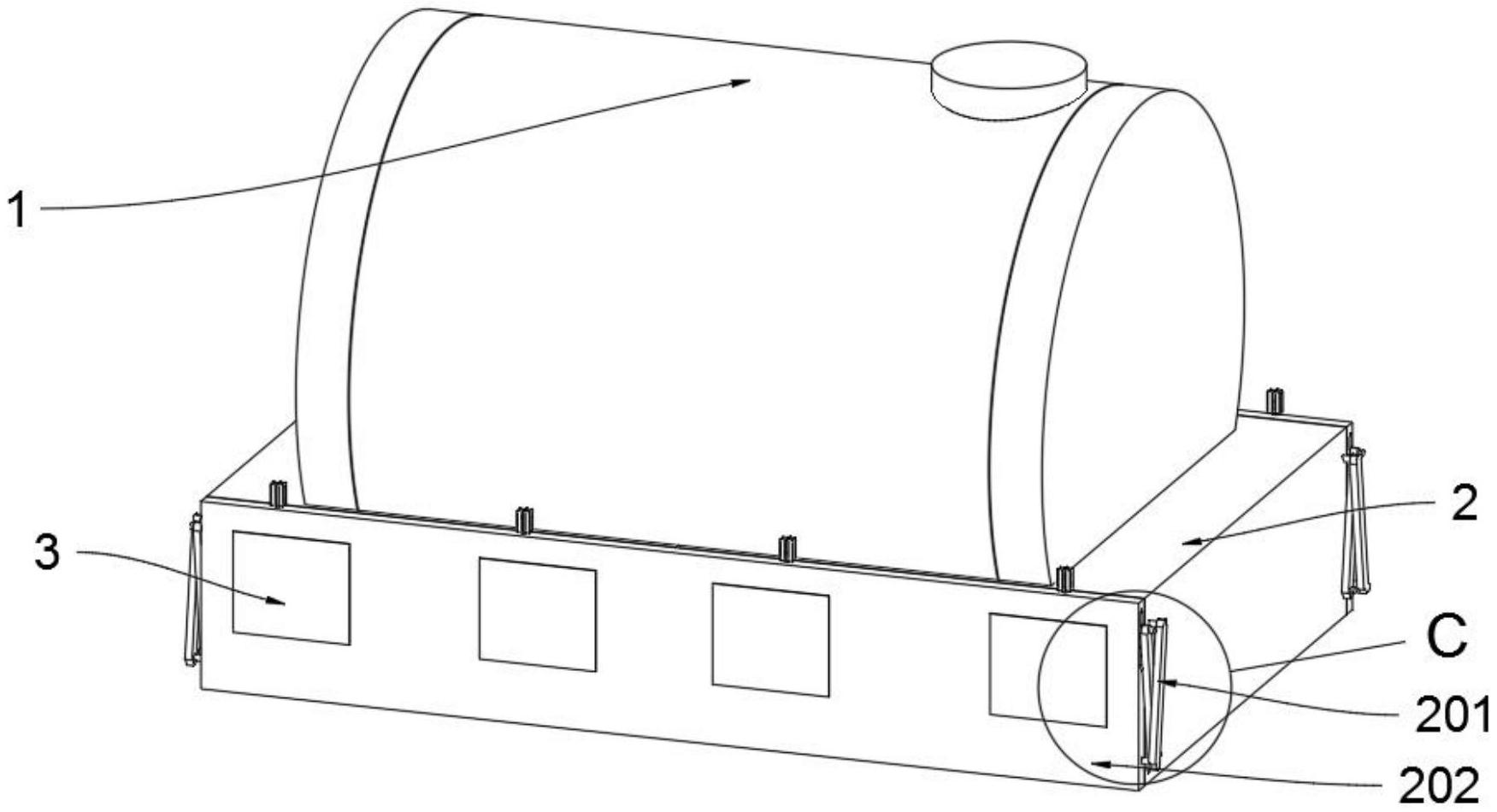 一种具有防护作用的石油化工用储油罐专利图