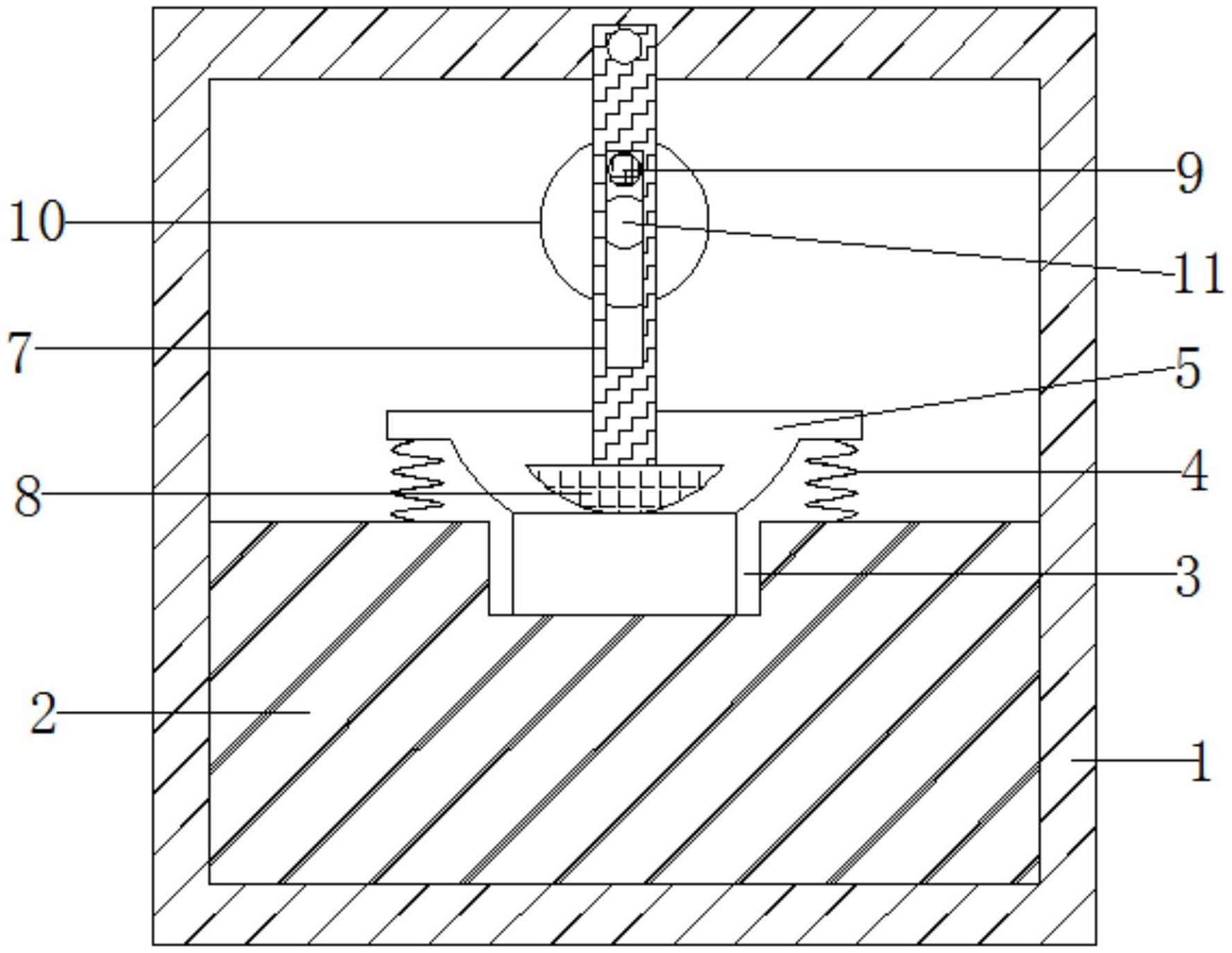 一种连体式硅橡胶按键耐磨测试装置专利图