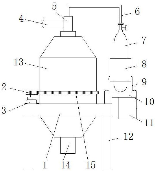 一种供热均匀性高的高效率炭黑反应炉专利图