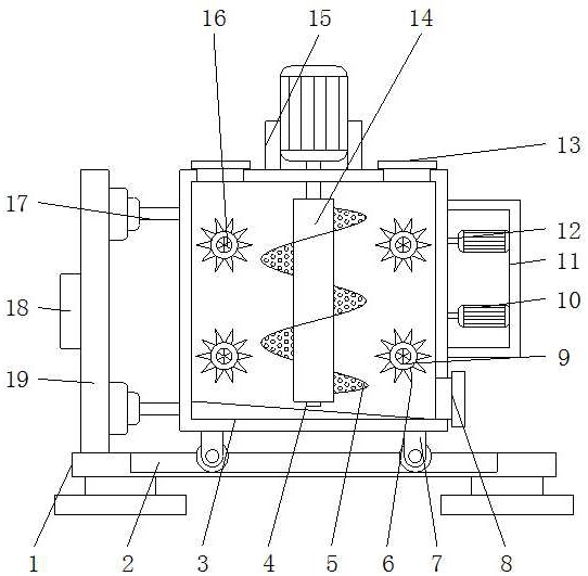 一种防火涂料生产用防结块搅拌装置专利图