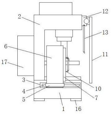 一种精密机械加工用防护效果好的液压机专利图