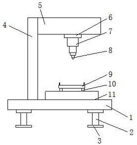 一种精密机械加工用多工位调节的油缸式压力铆钉机专利图