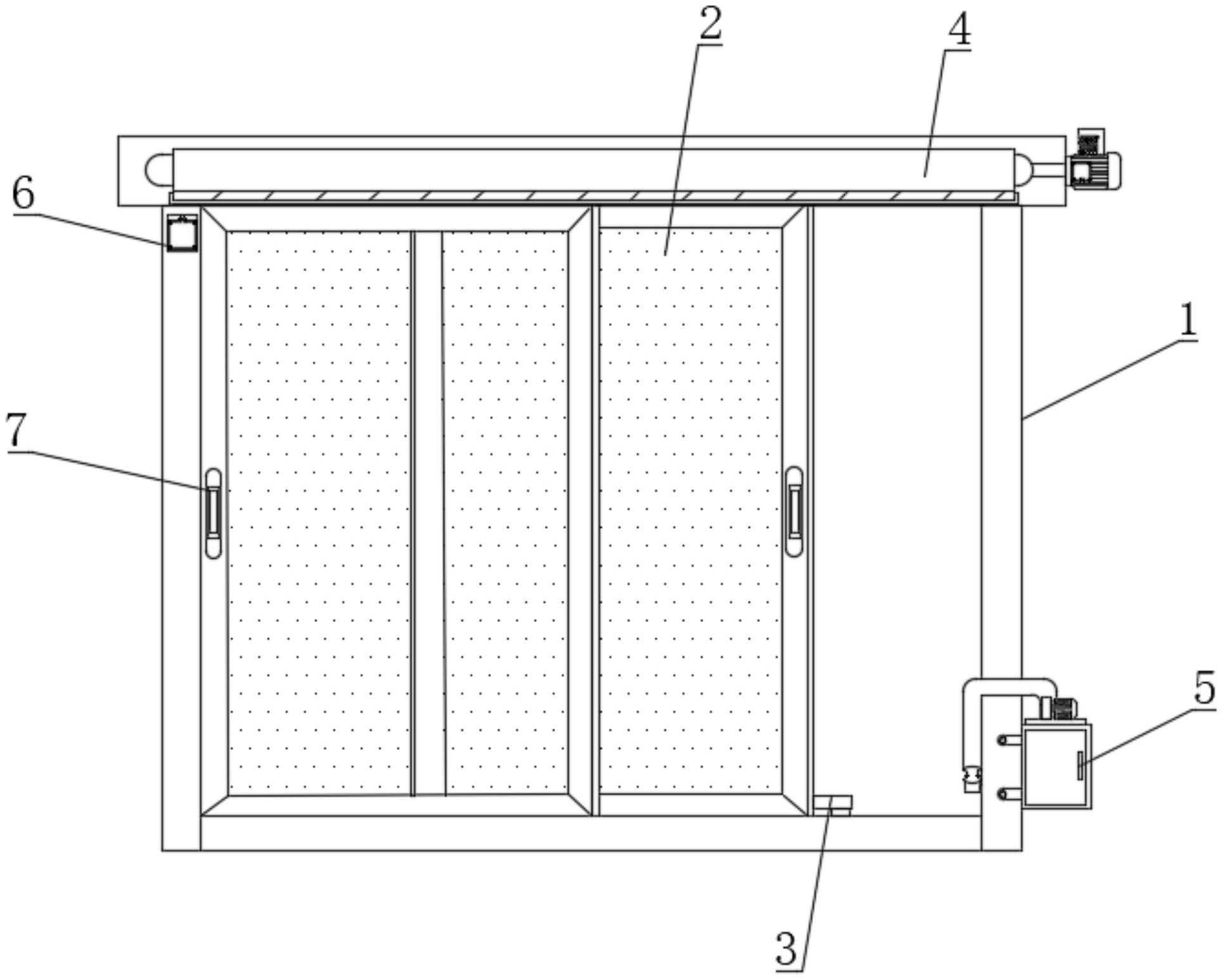 一种具有推拉清堵结构的节能门窗专利图