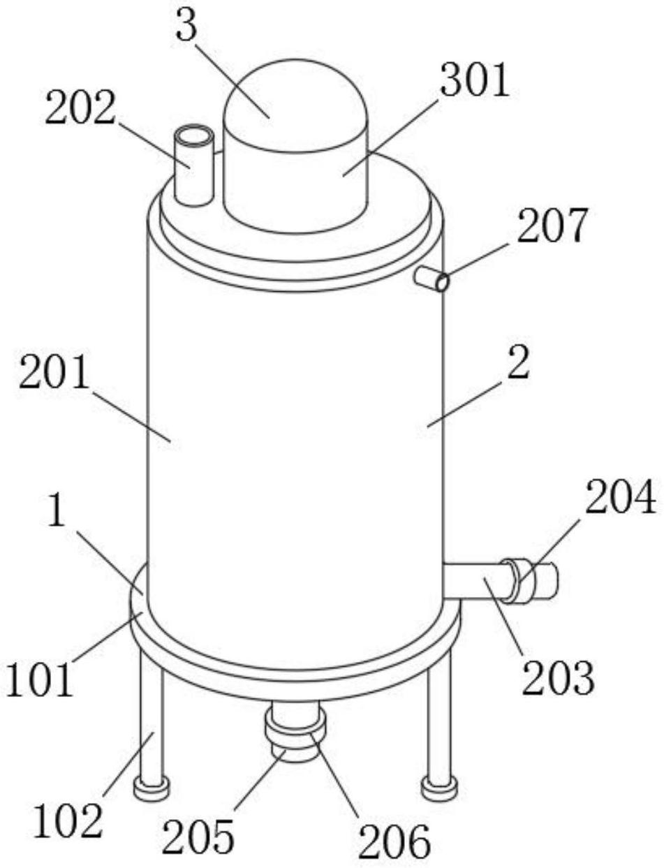 一种药水混合充分的污水处理罐专利图